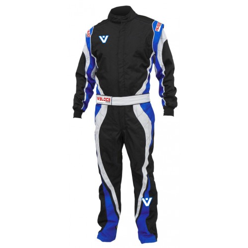 Speed Kartoverall Barcelona RS-2 Level 2 CIK FIA Approved Racing Suit Rennoverall Schwarz/weiß M